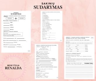 Sakinių sudarymas 2 klasė.