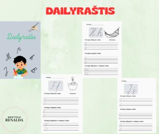 Dailyraščio užduotys pradinukams