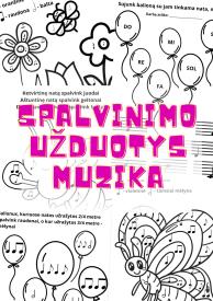 Muzikinės spalvinimo užduotys