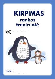Vaiko kirpimo įgūdžių lavinimas