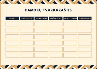 Pamokų tvarkaraštis