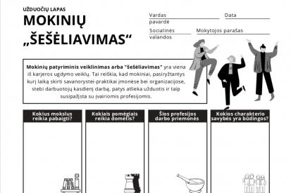 Užduočių lapas karjeros ugdymui