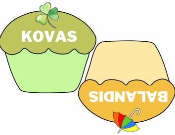 Klasės vaikų gimtadienių keksiukai