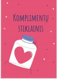 Komplimentų stiklainis Valentino dienai