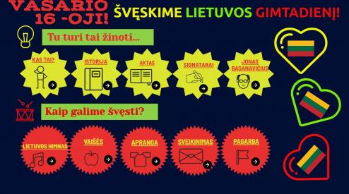 Interaktyvus Vasario 16d. pristatymas ir veikla