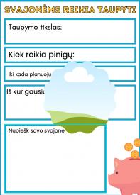 Mokomės taupyti