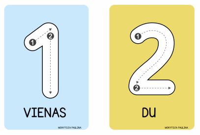 Skaičiai iki 10