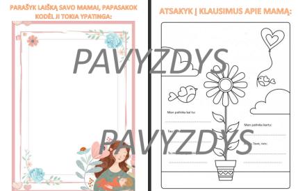 Mamos dienos užduotėlės