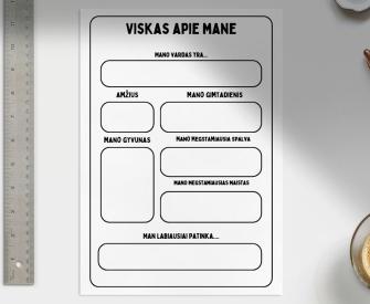 VISKAS APIE MANE - SUSIPAŽINKIME