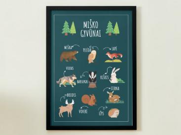MIŠKO GYVŪNAI - PLAKATAS