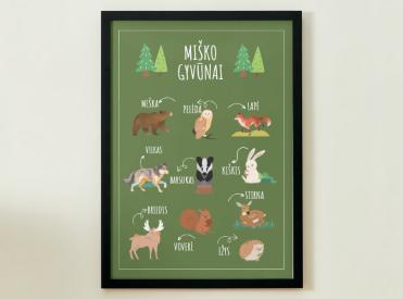 MIŠKO GYVŪNAI - PLAKATAS