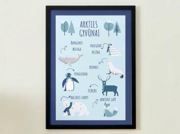 ARKTIES GYVŪNAI - PLAKATAS