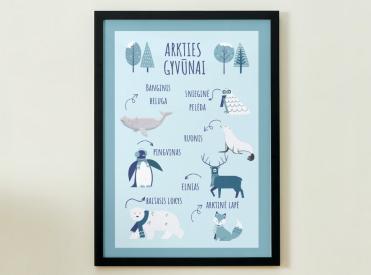 ARKTIES GYVŪNAI - PLAKATAS