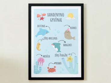 VANDENYNO GYVŪNAI - PLAKATAS