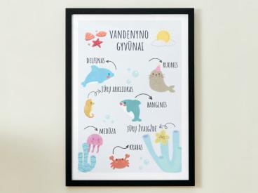 VANDENYNO GYVŪNAI - PLAKATAS