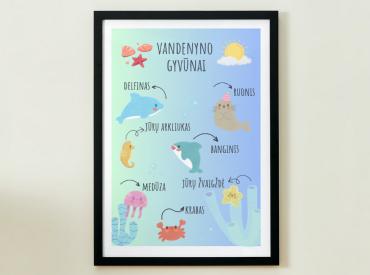 VANDENYNO GYVŪNAI - PLAKATAS