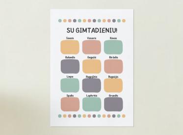 SU GIMTADIENIU - PLAKATAS