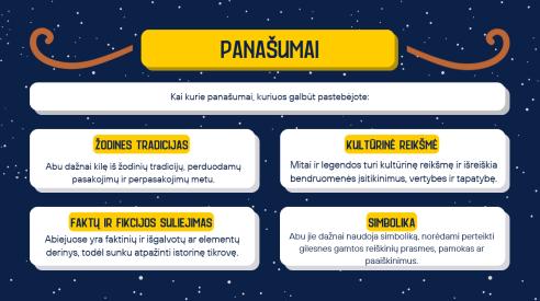 MITAI IR LEGENDOS - SKAIDRĖS
