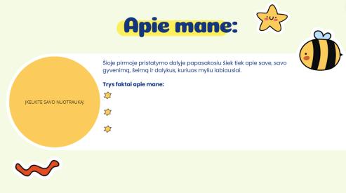 Susipažinkime - Rugsėjo 1-osios skaidrės