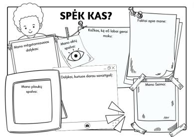 SPĖK KAS -  Užduotėlė rugsėjo 1-ąjai