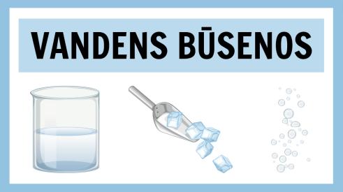 VANDENS BŪSENOS - SKAIDRĖS