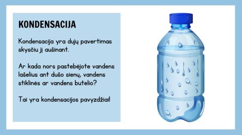 VANDENS BŪSENOS - SKAIDRĖS