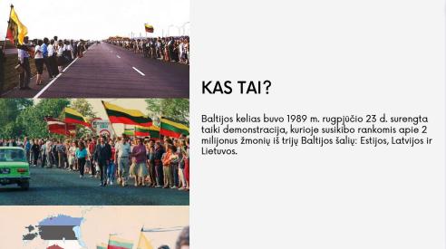 Baltijos kelias - skaidrės