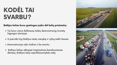 Baltijos kelias - skaidrės