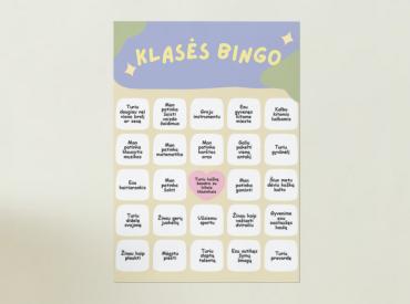 Rugsėjo 1-osios KLASĖS BINGO
