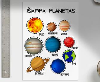 Iškirpk planetas 