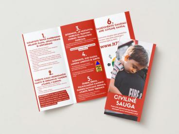 CIVILINĖ SAUGA - informacinis lankstinukas