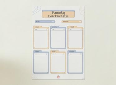 12 tvarkarasčių rinkinys
