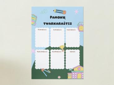 12 tvarkarasčių rinkinys