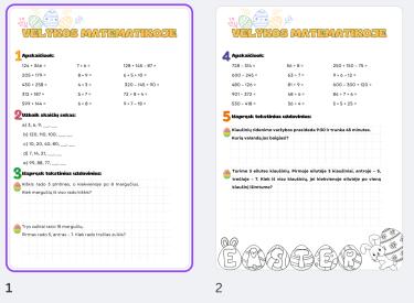 Velykos matematikoje 3 kl.