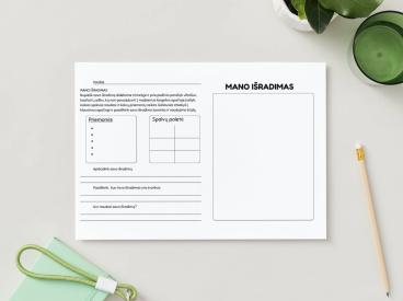 Mano išradimas - mokslo metų pradžios užduotėlė