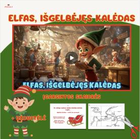 Lietuviškai įgarsintos kalėdinės skaidrės ir užduotėlė