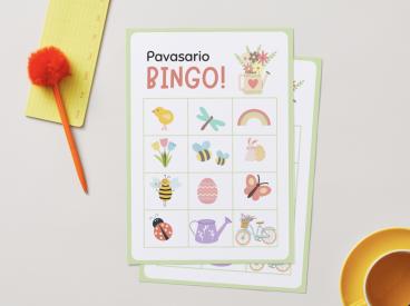 Pavasario bingo žaidimas