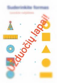 Geometrinės figūros užduočių lapai