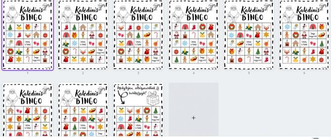 Kalėdinis BINGO