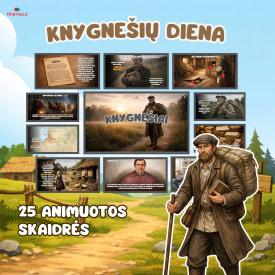 Animuotos skaidrės apie knygnešius