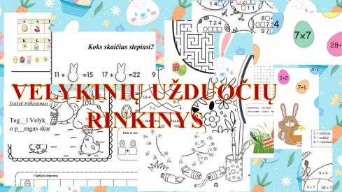 Velykinių užduočių rinkinys