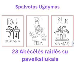 ABĖCĖLĖ spalvinimui