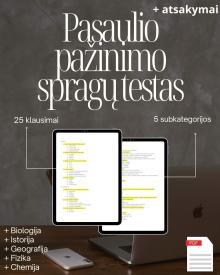Pasaulio pažinimo Spragų testas