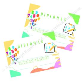  Pavasario sudoku galvosūkis, trys lygiai, diplomas