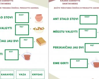 Kalbos užduotys