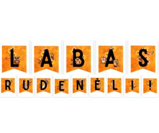 Labas rudenėli girlianda su pelėdžiukais