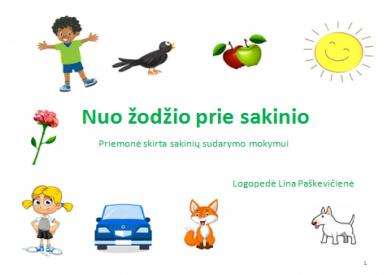 Nuo žodžio prie sakinio