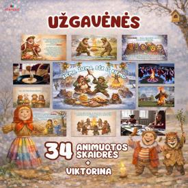 Animuotos skaidrės ir viktorina apie Užgavėnes