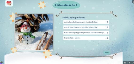 Interaktyvios skaidrės Kalėdų iššūkis