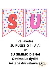 Vėliavėlės Su rugsėjo 1-ąją ir Su gimimo diena